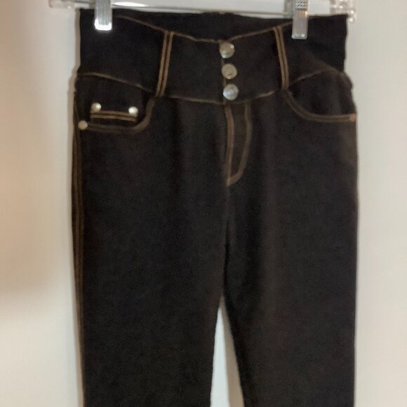 BLACK STRETCH SKINNY JEANS S/M J VINI - Picture 3 of 12